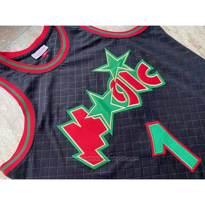 Maillot Orlando Magic Penny Hardaway #1 Mitchell & Ness 1993-94 Noir